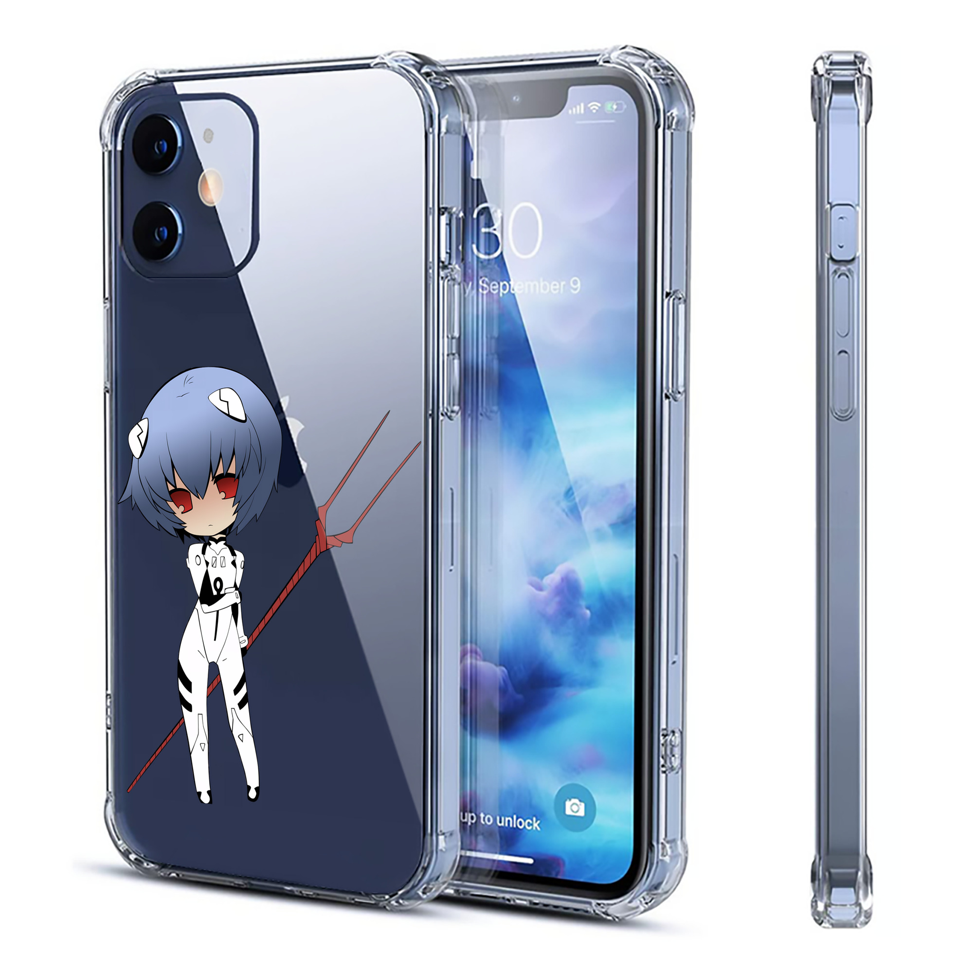 （画像用） EVA 新世紀エヴァンゲリオン 【iPhone 12シリーズ対応】透明スマホケース（クリアソフトケース）